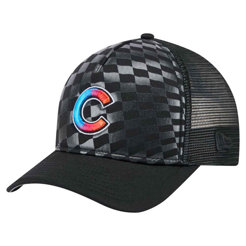 Chicago Cubs New Era Gradient 9FORTY A-Frame M-Crown Trucker Adjustable Hat | MLB For sale