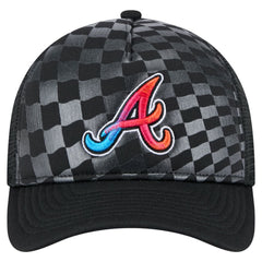 Atlanta Braves New Era Gradient 9FORTY A-Frame M-Crown Trucker Adjustable Hat | MLB For sale