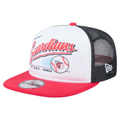 Cleveland Guardians New Era Retro Script Trucker 9FIFTY Snapback Hat | MLB US