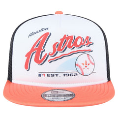 Houston Astros New Era Retro Script Trucker 9FIFTY Snapback Hat | MLB Online