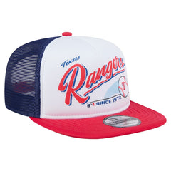 Texas Rangers New Era Retro Script Trucker 9FIFTY Snapback Hat | MLB Online