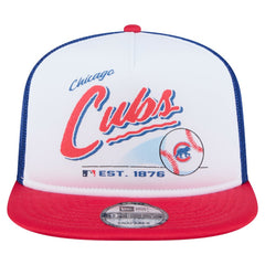 Chicago Cubs New Era Retro Script Trucker 9FIFTY Snapback Hat | MLB Near me