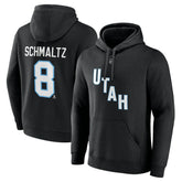 Nick Schmaltz NHL Utah Fanatics Authentic Stack Name & Number Tri-Blend Pullover Hoodie Outlet