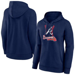 Atlanta Braves Women's Fastball Pullover Hoodie | MLB Discount