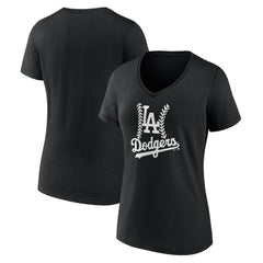 Los Angeles Dodgers Women's Fastball V-Neck T-Shirt | MLB On Sale