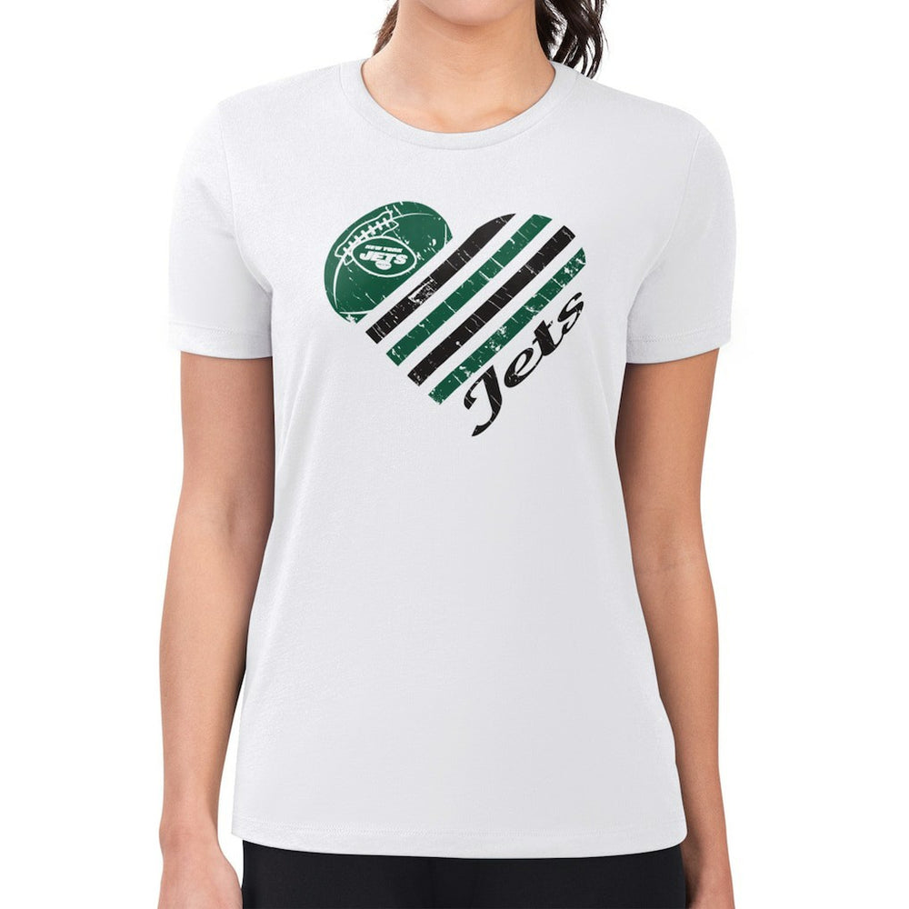 New York Jets G-III 4Her by Carl Banks Women's Heart T-Shirt