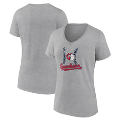 Cleveland Guardians Women's Fastball V-Neck T-Shirt | MLB US