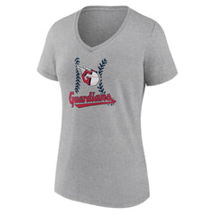 Cleveland Guardians Women's Fastball V-Neck T-Shirt | MLB US