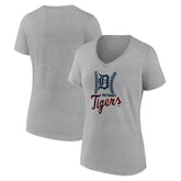 Detroit Tigers Women's Fastball V-Neck T-Shirt | MLB Shop