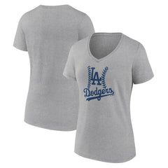 Los Angeles Dodgers Women's Fastball V-Neck T-Shirt | MLB On Sale
