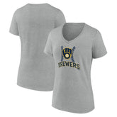 Milwaukee Brewers Women's Fastball V-Neck T-Shirt | MLB Near me