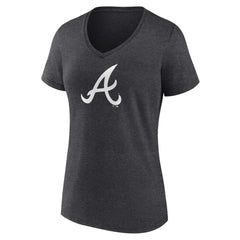 Atlanta Braves Women's Monochrome V-Neck T-Shirt | MLB Near me