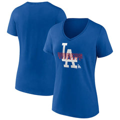 Los Angeles Dodgers Women's Stellar V-Neck T-Shirt | MLB Sale