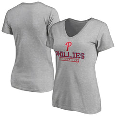 Philadelphia Phillies Women's Evanston Stencil V-Neck T-Shirt | MLB Shop