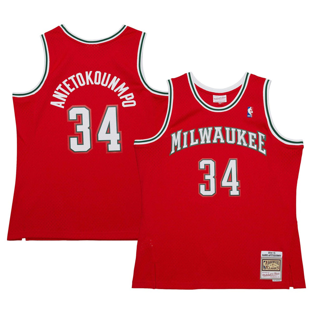 Giannis Antetokounmpo Milwaukee Bucks 2014/15 Hardwood Classics Swingman Jersey Discount
