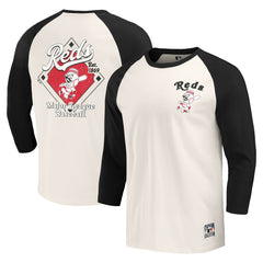Cincinnati Reds Darius Rucker Collection by Fanatics Cooperstown Collection Raglan 3/4-Sleeve T-Shirt | MLB Near me