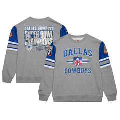 Dallas Cowboys Mitchell & Ness Vintage Logo Pullover Sweatshirt