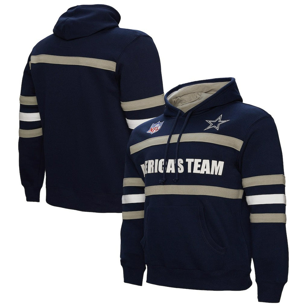 Dallas Cowboys Mitchell & Ness America's Team Head Coach Pullover Hoodie