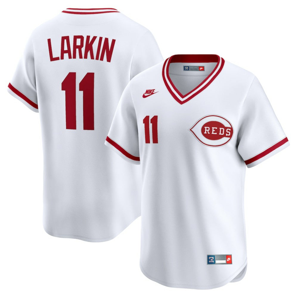 Barry Larkin Cincinnati Reds Nike Throwback Cooperstown Collection Limited Jersey | MLB On Sale