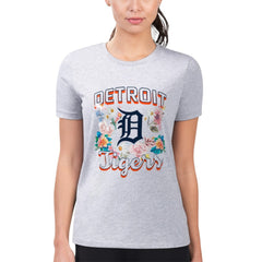 Detroit Tigers G-III 4Her by Carl Banks Women's Super-Slim Fit Lightweight Flowers Graphic T-Shirt | MLB Online