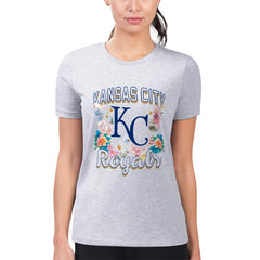 Kansas City Royals G-III 4Her by Carl Banks Women's Super-Slim Fit Lightweight Flowers Graphic T-Shirt | MLB Shop