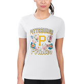 Pittsburgh Pirates G-III 4Her by Carl Banks Women's Super-Slim Fit Lightweight Flowers Graphic T-Shirt | MLB Online