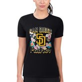 San Diego Padres G-III 4Her by Carl Banks Women's Super-Slim Fit Lightweight Flowers Graphic T-Shirt | MLB Discount