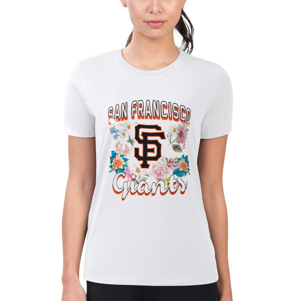 San Francisco Giants G-III 4Her by Carl Banks Women's Super-Slim Fit Lightweight Flowers Graphic T-Shirt | MLB Near me
