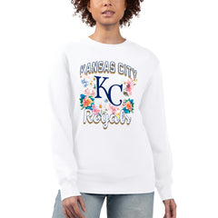 Kansas City Royals G-III 4Her by Carl Banks Women's Flowers Graphic Pullover Sweatshirt | MLB US