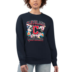 Cleveland Guardians G-III 4Her by Carl Banks Women's Flowers Graphic Pullover Sweatshirt | MLB Near me