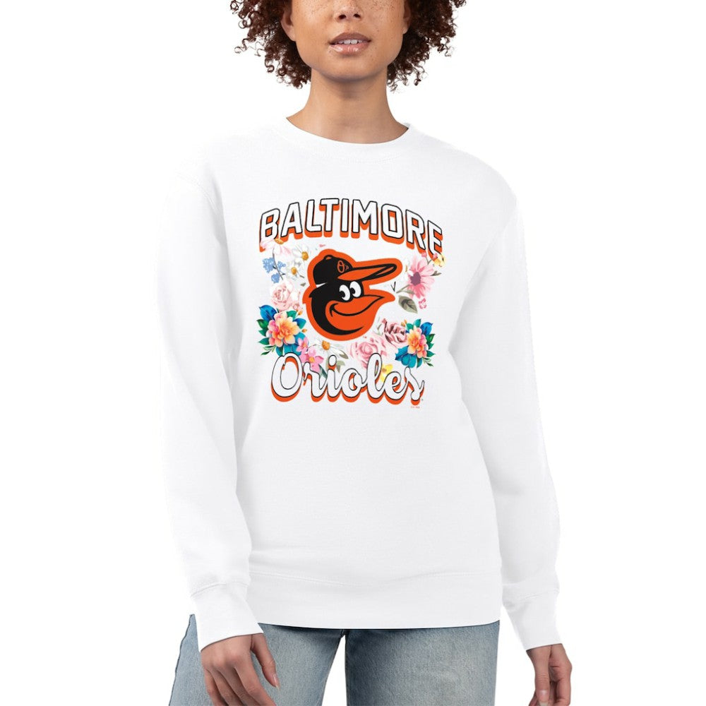 Baltimore Orioles G-III 4Her by Carl Banks Women's Flowers Graphic Pullover Sweatshirt | MLB Online