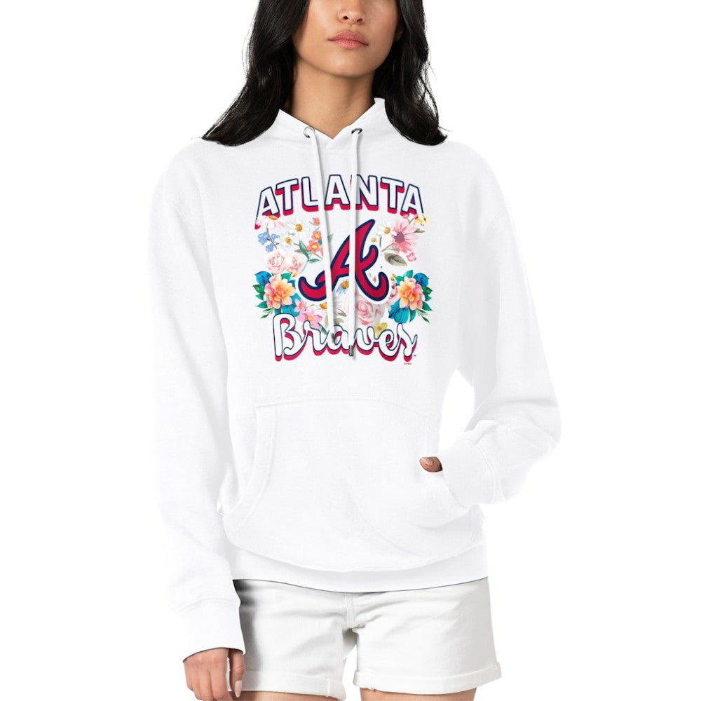 Atlanta Braves G-III 4Her by Carl Banks Women's Flowers Graphic Pullover Hoodie | MLB Shop