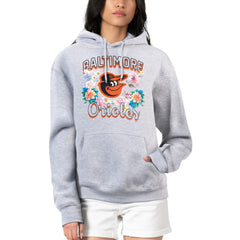 Baltimore Orioles G-III 4Her by Carl Banks Women's Flowers Graphic Pullover Hoodie | MLB Discount