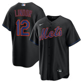 Francisco Lindor New York Mets Alternate Replica Jersey - Black