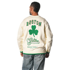 Boston Celtics The Wild Collective Unisex Jacquard Knit Pullover Sweater Discount