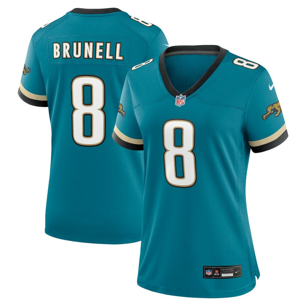 Jacksonville Jaguars Nike Mark Brunell Women's Prowler Throwback Retired Player Game Jersey