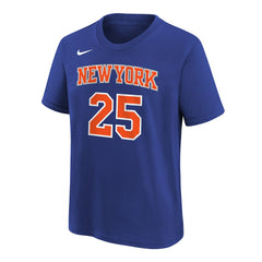 Mikal Bridges New York Knicks Youth Icon Name & Number T-Shirt On Sale