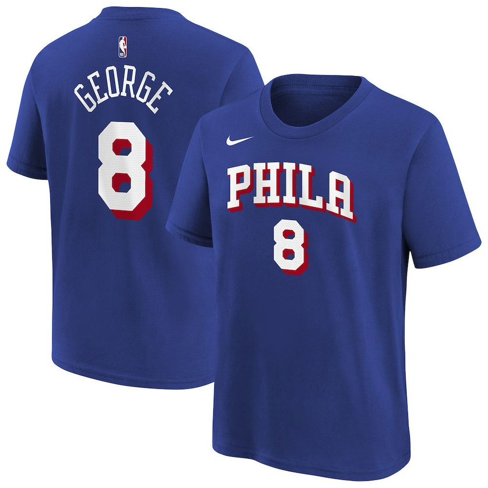 Paul George Philadelphia 76ers Youth Icon Name & Number T-Shirt Discount