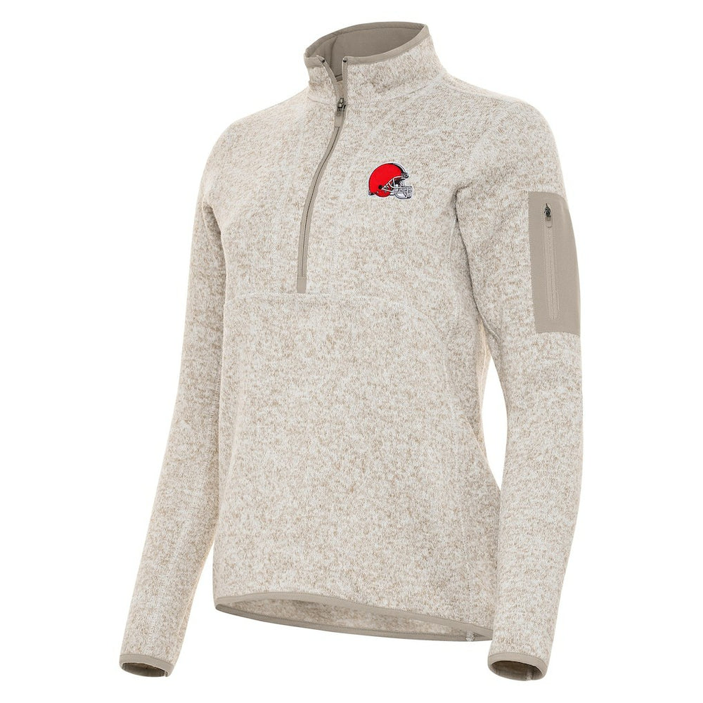 Cleveland Browns Antigua Women's Fortune Half-Zip Jacket