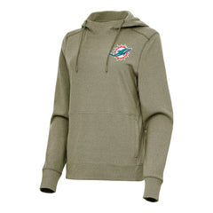 Miami Dolphins Antigua Women's Justice Pullover Hoodie