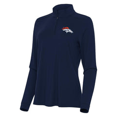 Denver Broncos Antigua Women's Intent Quarter-Zip Sweatshirt