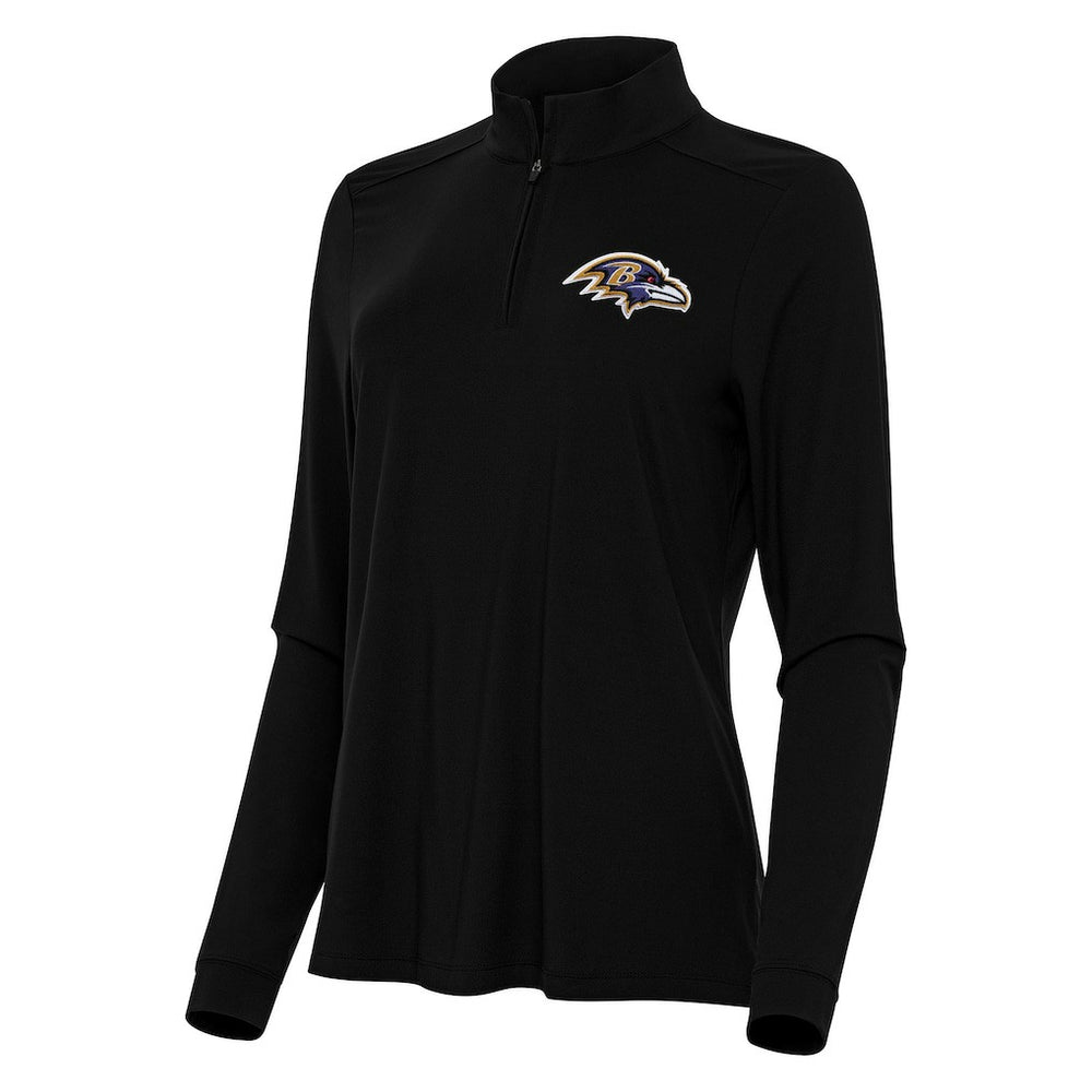 Baltimore Ravens Antigua Women's Intent Quarter-Zip Sweatshirt