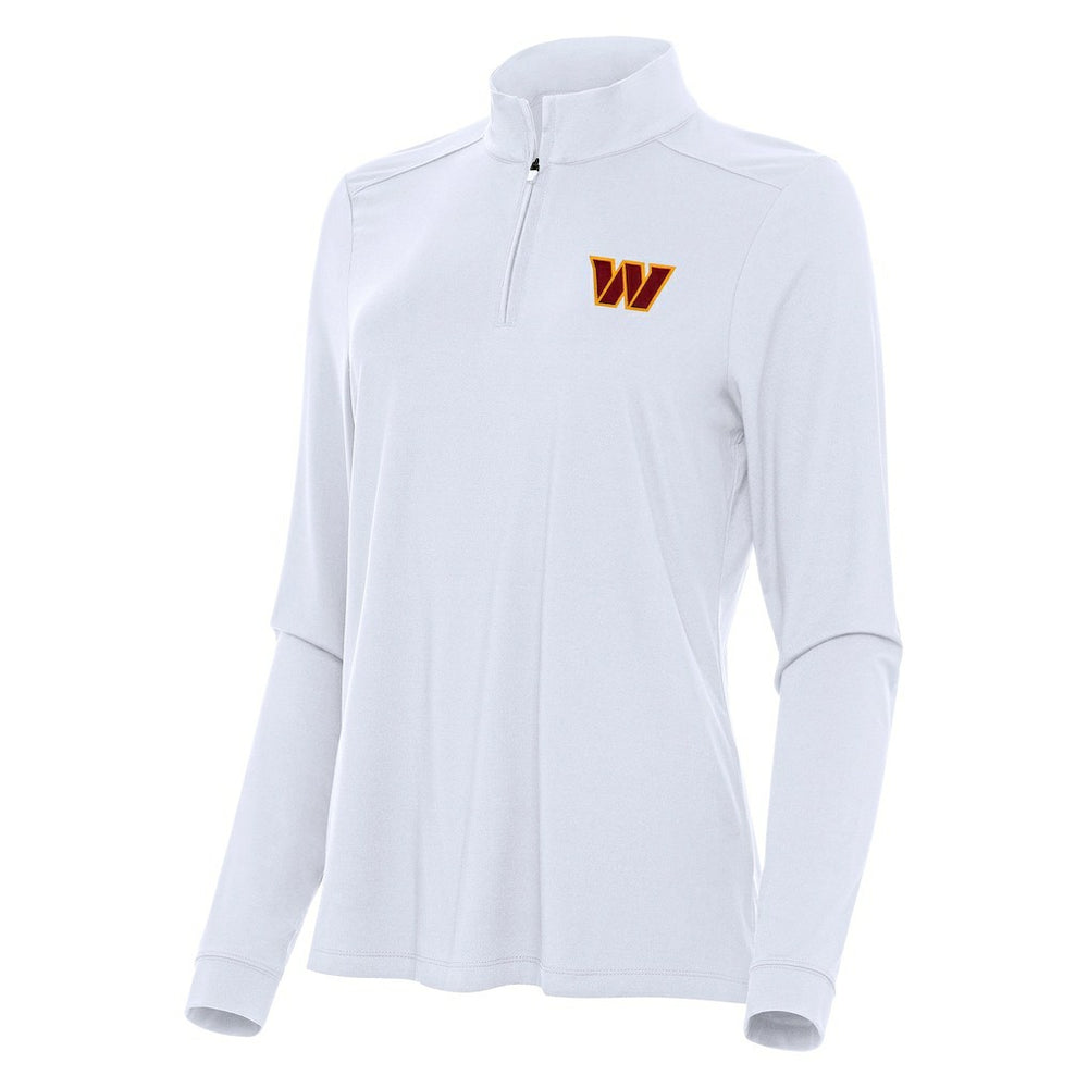 Washington Commanders Antigua Women's Intent Quarter-Zip Sweatshirt