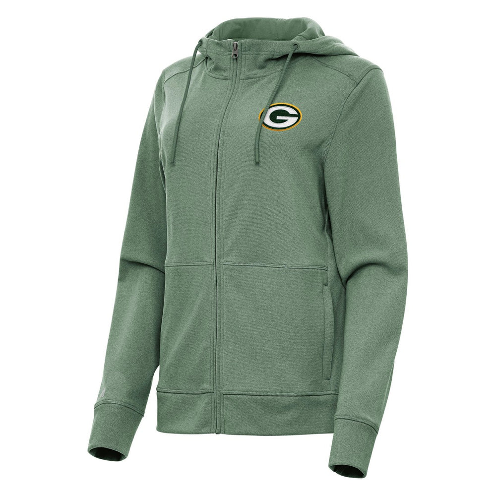 Green Bay Packers Antigua Women's Seeker Full-Zip Hoodie Jacket