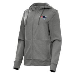 New England Patriots Antigua Women's Seeker Full-Zip Hoodie Jacket