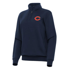 Chicago Bears Antigua Women's Victory Quarter-Zip Top