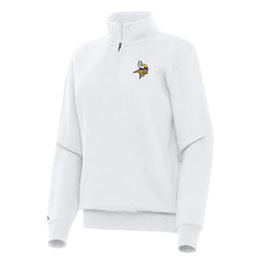 Minnesota Vikings Antigua Women's Victory Quarter-Zip Top