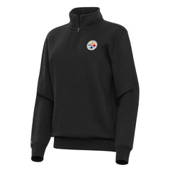 Pittsburgh Steelers Antigua Women's Victory Quarter-Zip Top
