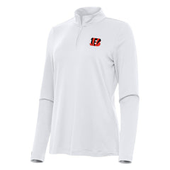 Cincinnati Bengals Antigua Women's Reprocess Quarter-Zip Top