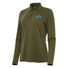 Detroit Lions Antigua Women's Reprocess Quarter-Zip Top